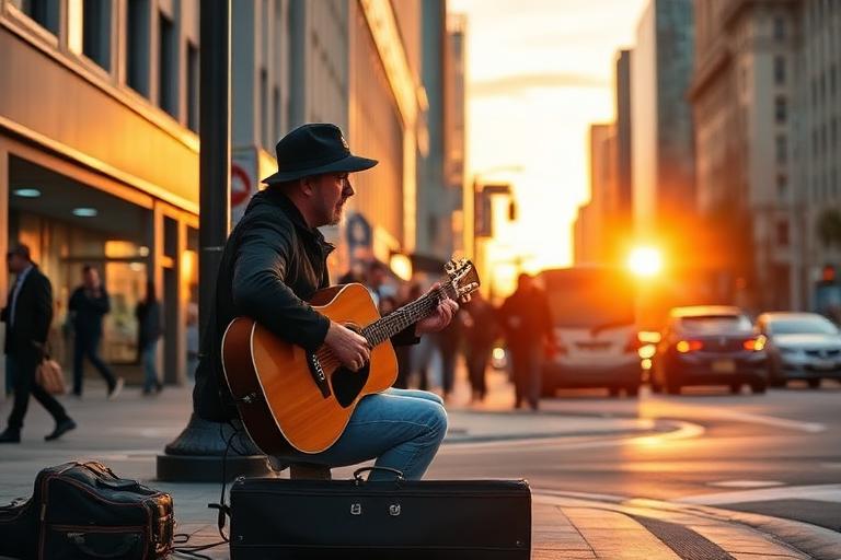 RockMundo busking game artwork